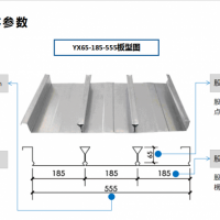 1.2mm厚555型閉口樓承板規格價格表,勝博廠家直銷