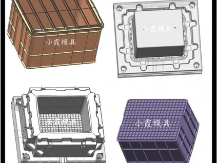 關于做注塑工具箱模具	新款注塑卡板箱模具