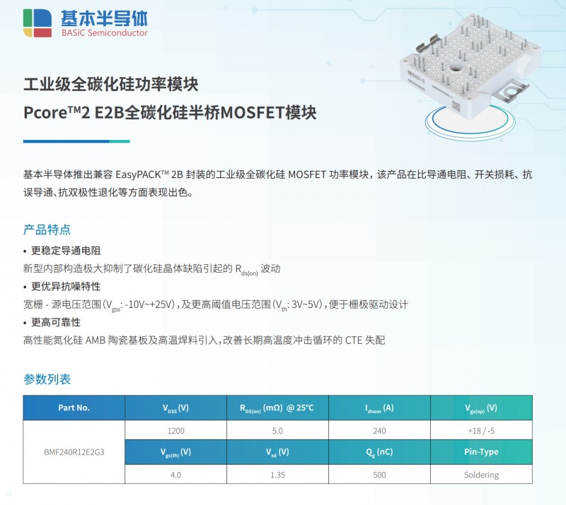 SiC碳化硅MOSFET功率模塊升級替代IGBT模塊